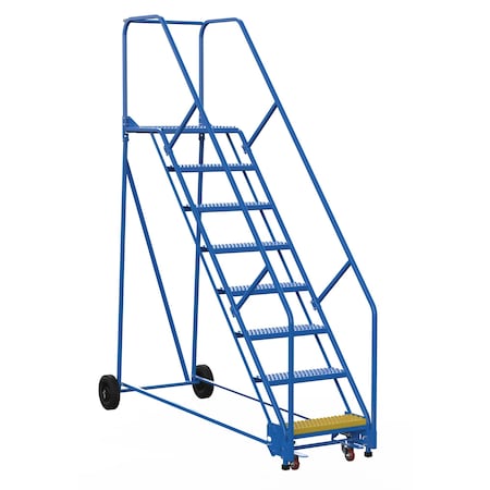 Vestil 110 H Steel Warehouse Ladder, 50 deg. Grip, 8 Step, 21", 8 Steps LAD-8-21-G-EZ